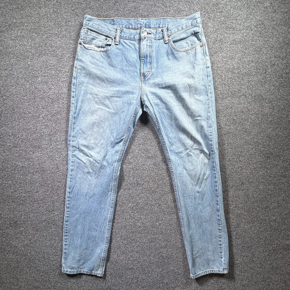 Levi's 511 Jeans Mens 36x32 Blue Denim Light Wash Slim Fit Stretch Minimalist